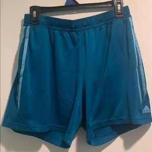 Women’s Blue Adidas Shorts with Pockets M